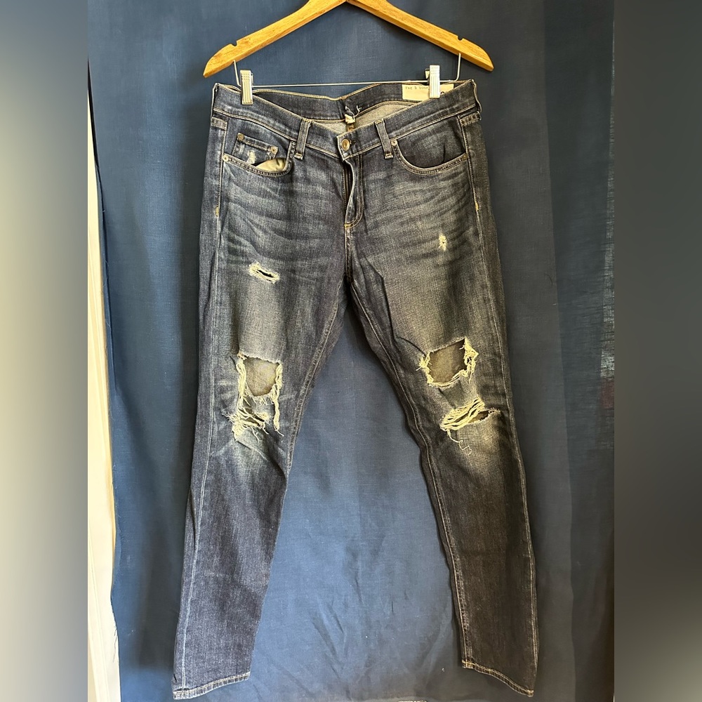 Rag & Bone Boyfriend Ripped Jean sz 29